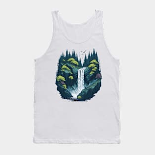 Waterfall in the forest Tank Top